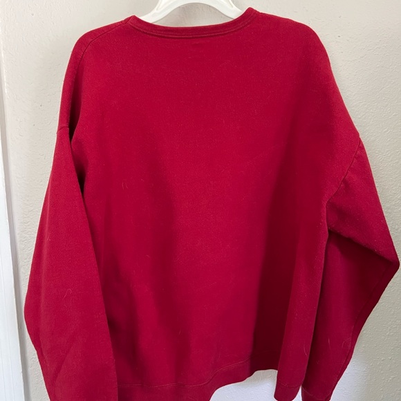 Red Hanes Crewneck Sweatshirt - Picture 3 of 3